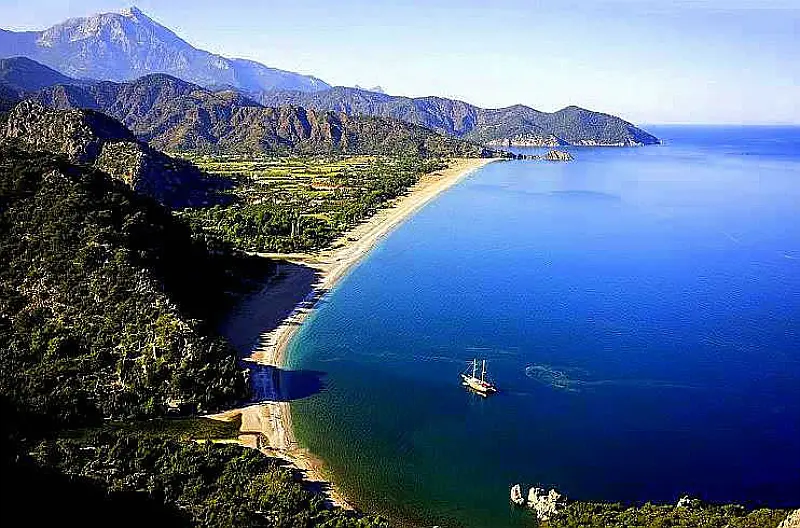 Segel- und Bootsrouten für die Türkei